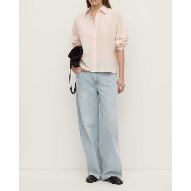 Assembly Label Frankie Cotton Long Sleeve Shirt Soft Rose image number 3